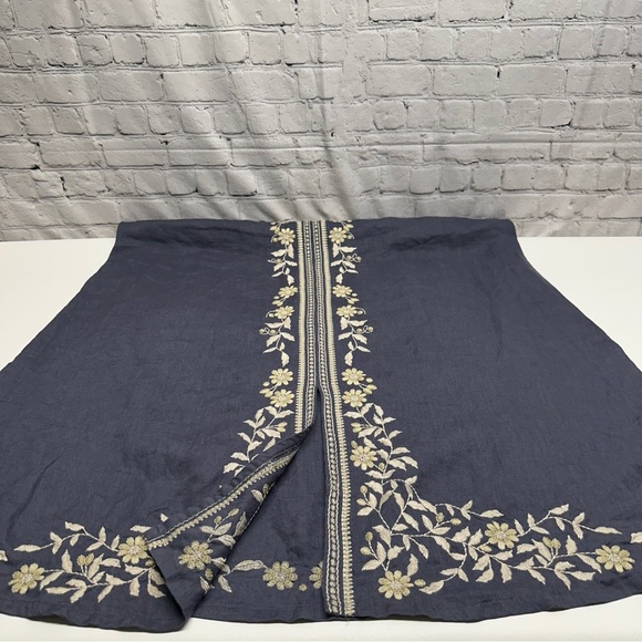 PUREJILL Linen Embroidered Sleeveless Maxi Dress size XL - Picture 12 of 14